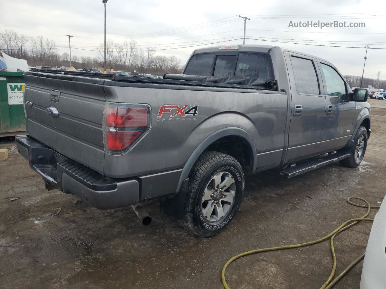 2014 Ford F150 Supercrew Gray vin: 1FTFW1ETXEFA33125