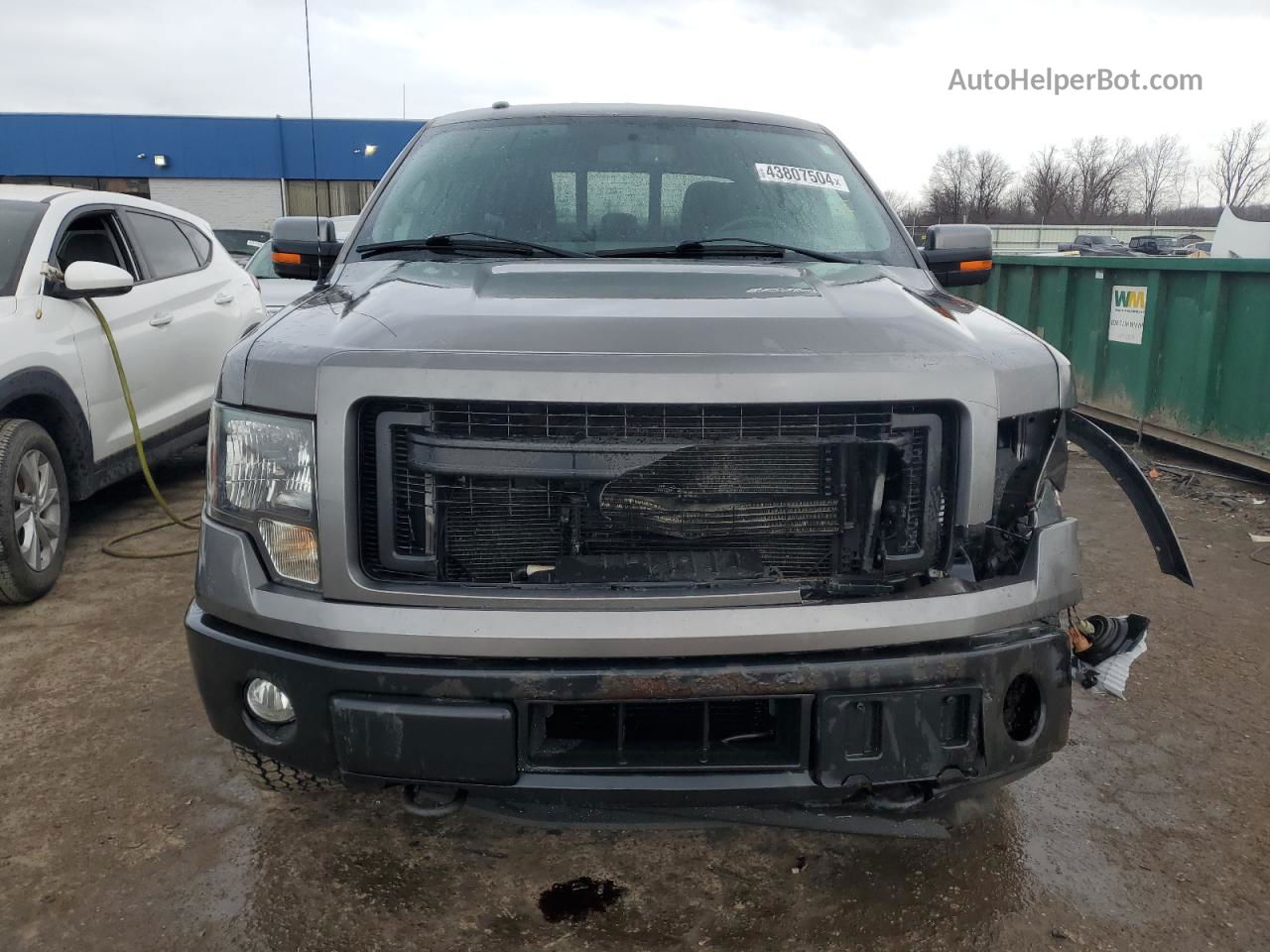 2014 Ford F150 Supercrew Gray vin: 1FTFW1ETXEFA33125