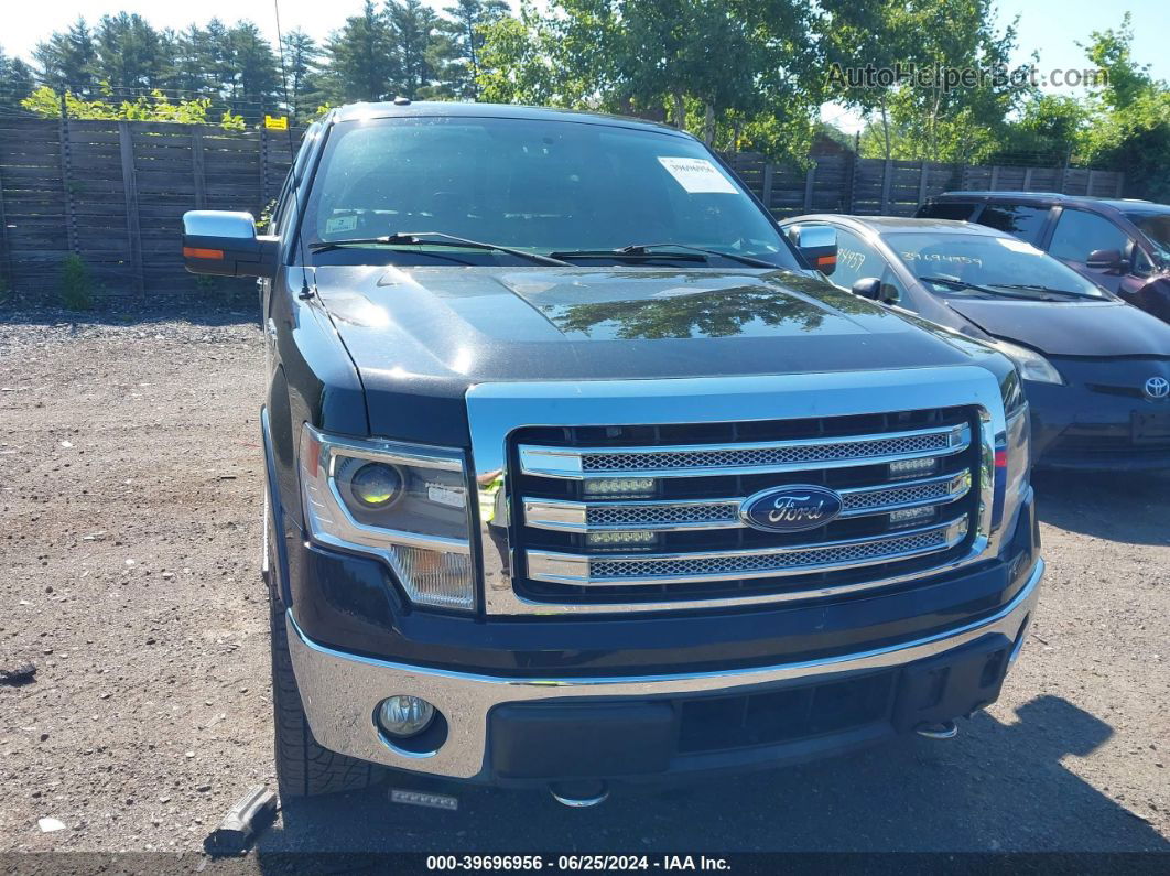 2014 Ford F-150 Lariat Black vin: 1FTFW1ETXEFA74354