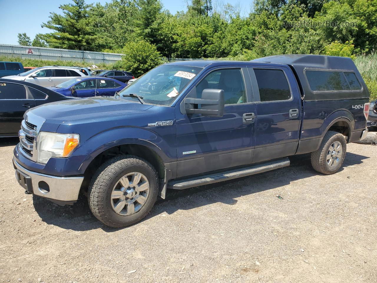 2014 Ford F150 Supercrew Blue vin: 1FTFW1ETXEFB19194