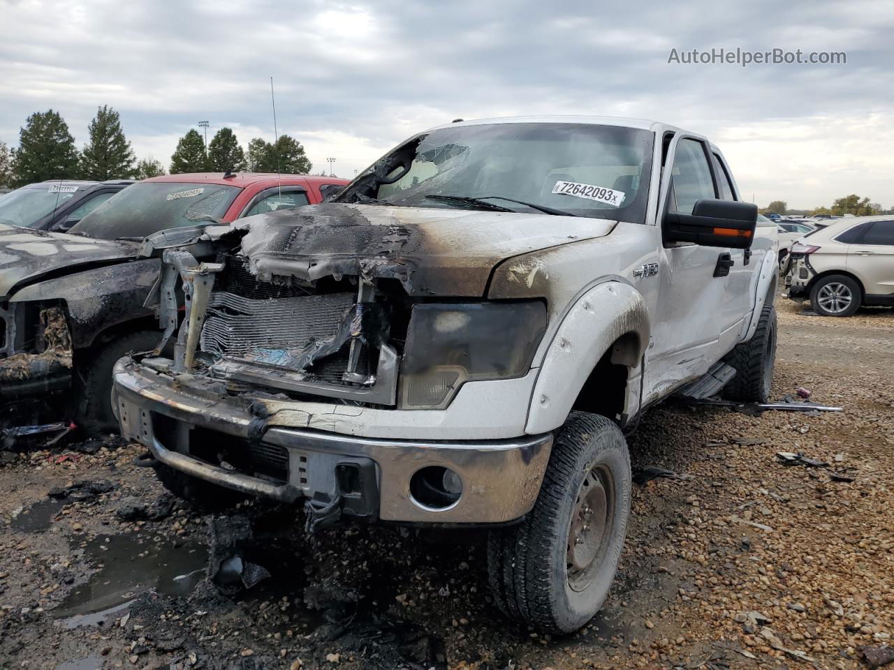 2014 Ford F150 Supercrew White vin: 1FTFW1ETXEFB22984