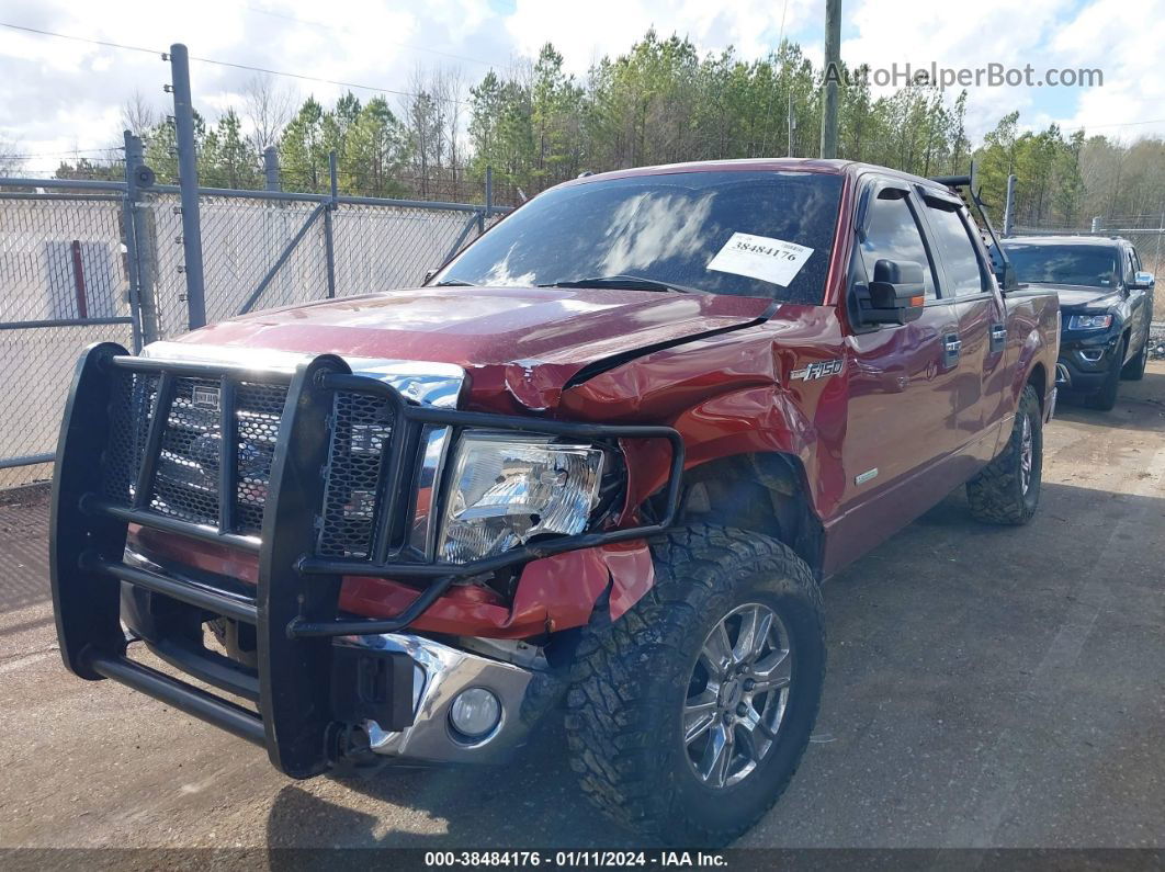 2014 Ford F-150 Xlt Burgundy vin: 1FTFW1ETXEKD37367