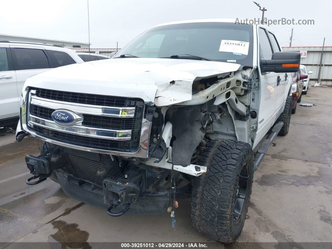 2014 Ford F-150 Xlt White vin: 1FTFW1ETXEKD46795