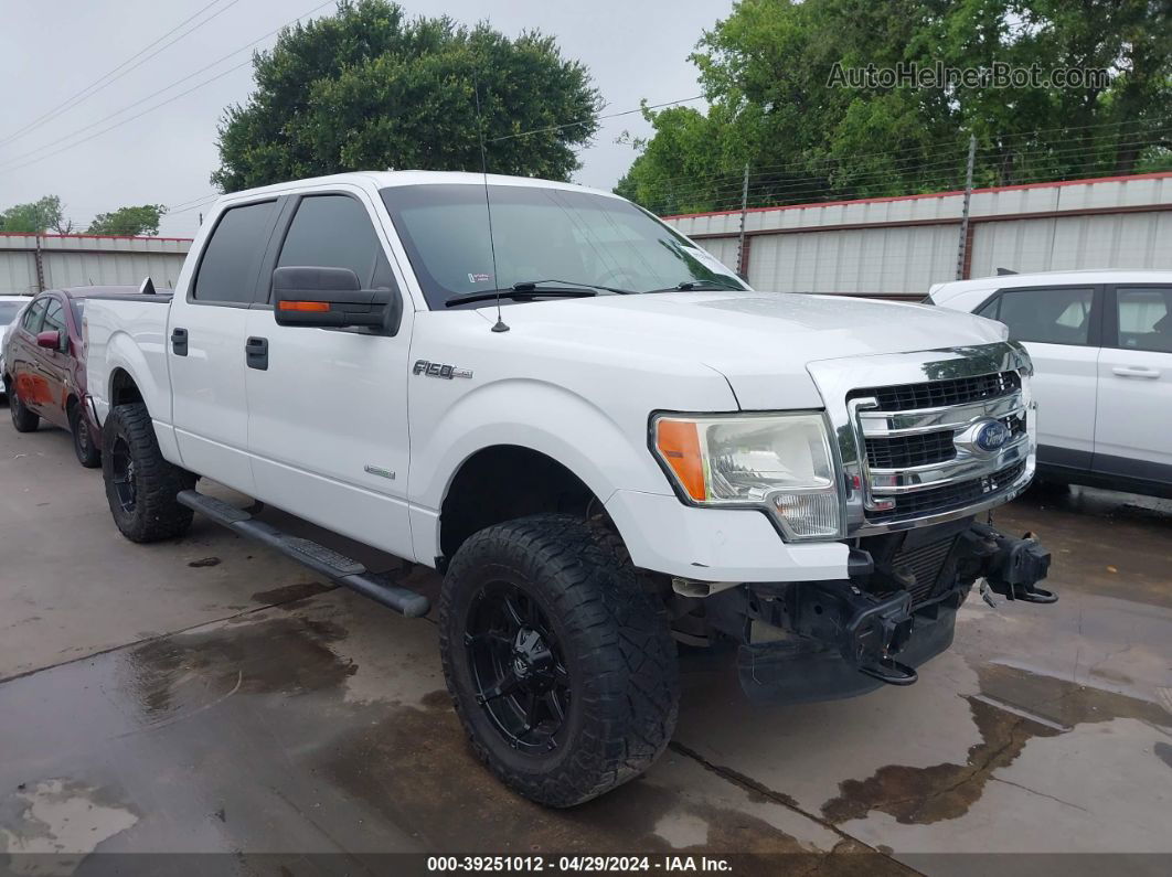 2014 Ford F-150 Xlt White vin: 1FTFW1ETXEKD46795