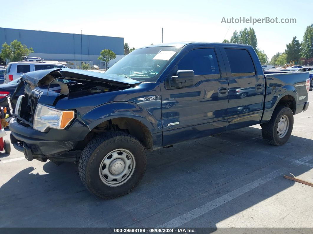 2014 Ford F-150 Xl Dark Blue vin: 1FTFW1ETXEKG52475