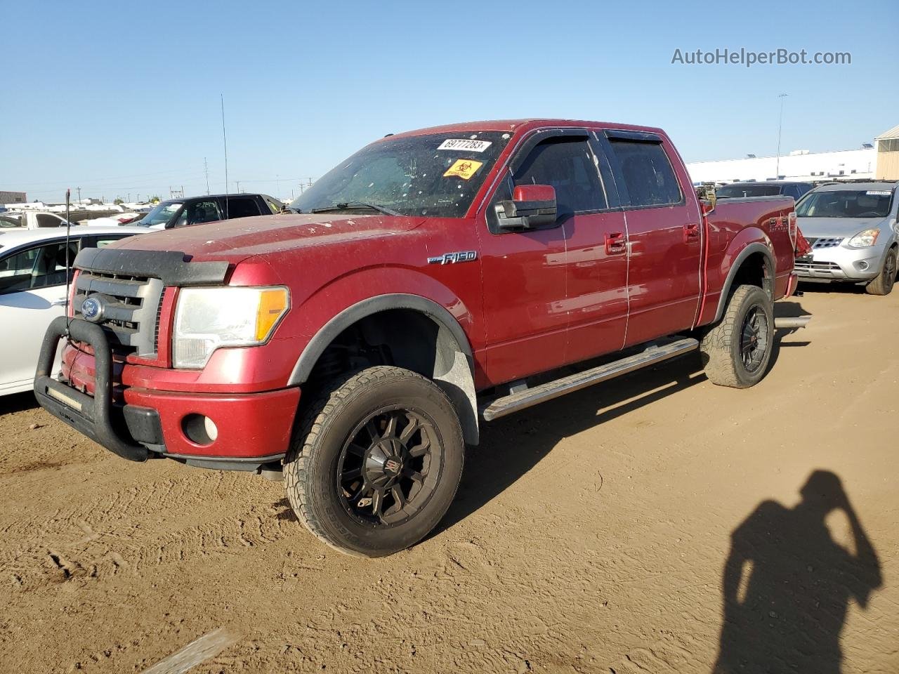 2010 Ford F150 Supercrew Red vin: 1FTFW1EV1AKE59790