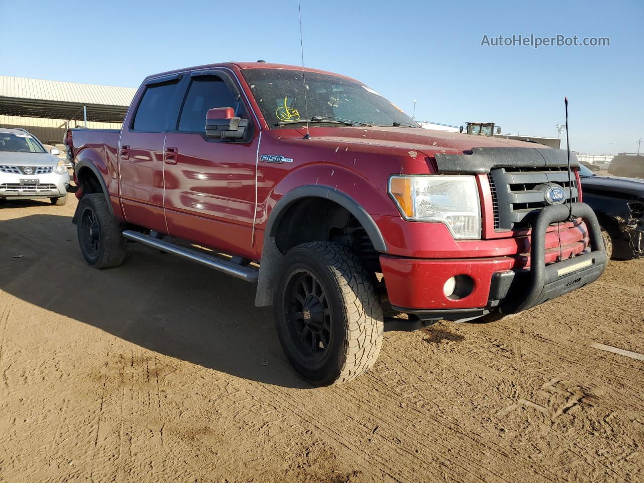 2010 Ford F150 Supercrew Red vin: 1FTFW1EV1AKE59790