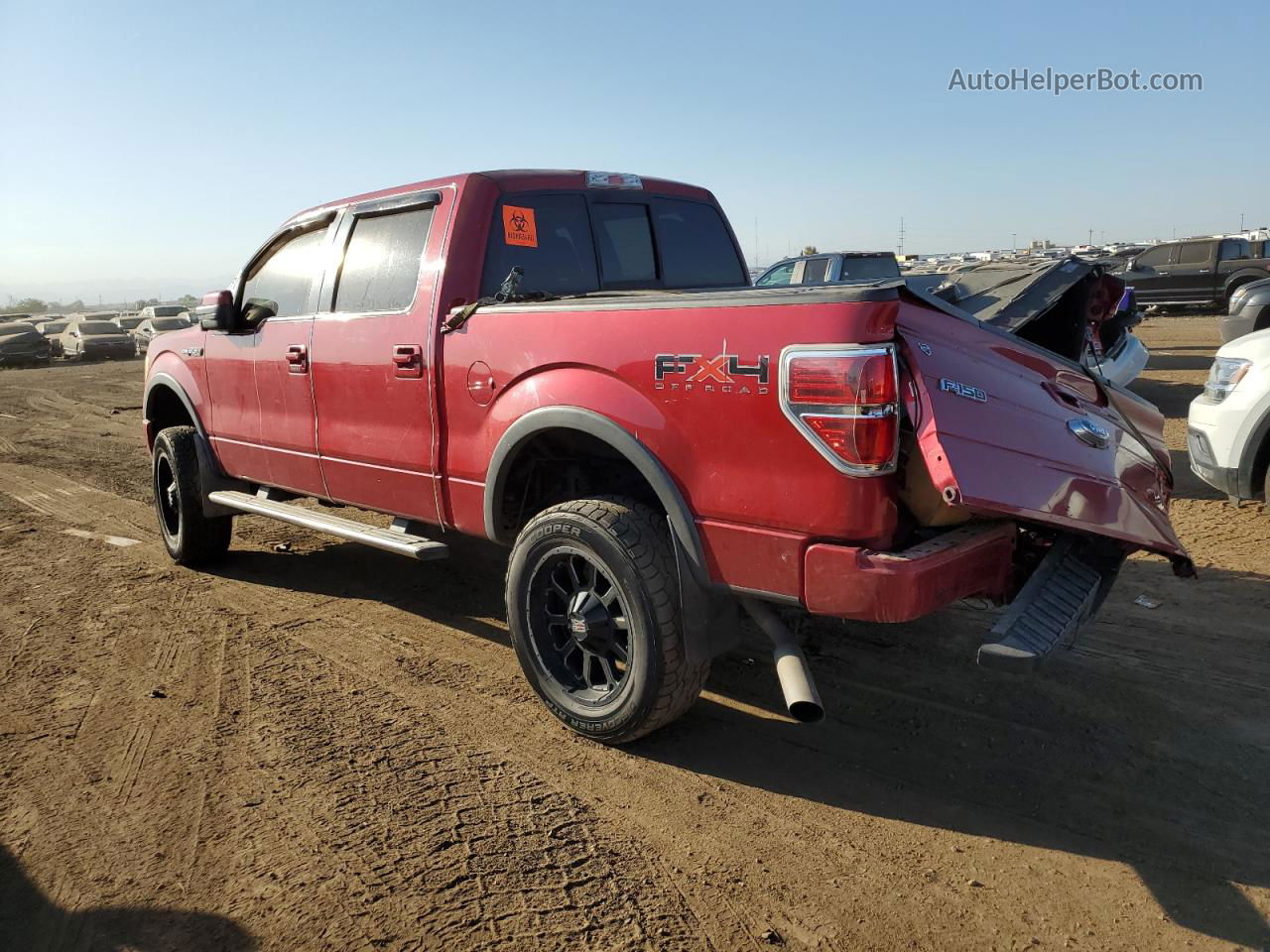 2010 Ford F150 Supercrew Red vin: 1FTFW1EV1AKE59790