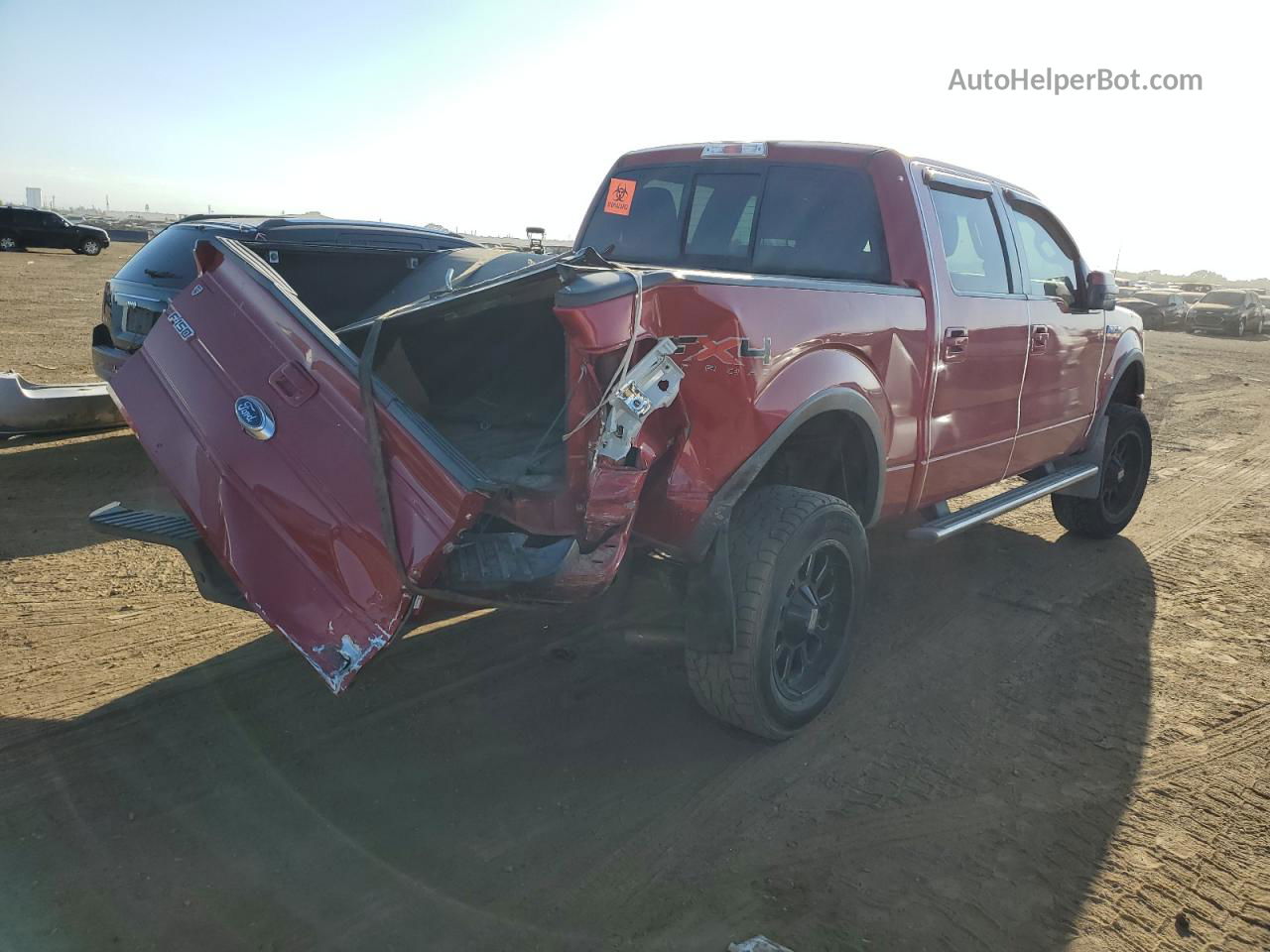 2010 Ford F150 Supercrew Red vin: 1FTFW1EV1AKE59790