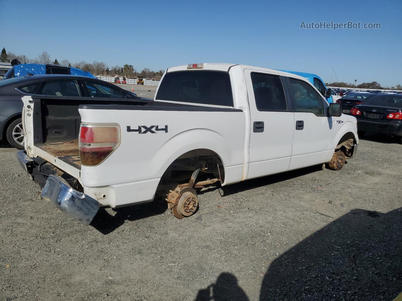 2010 Ford F150 Supercrew White vin: 1FTFW1EVXAFD91532