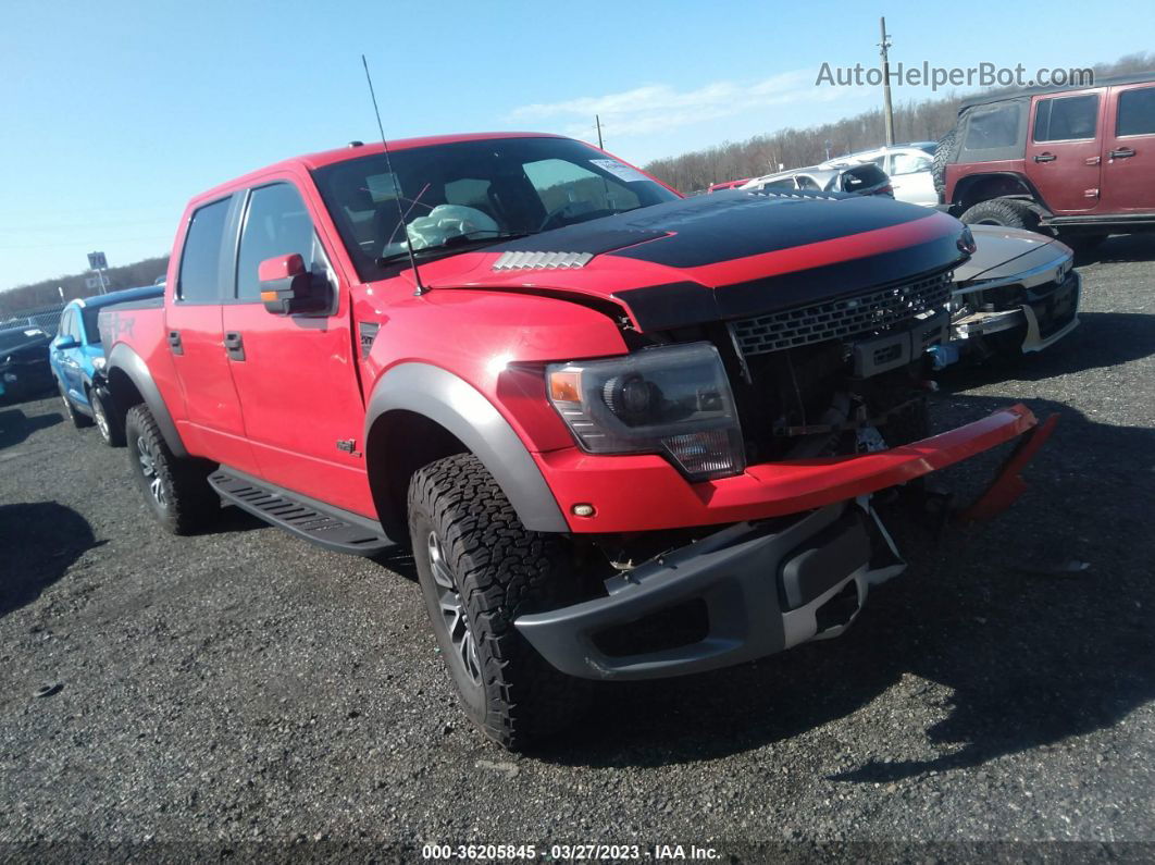 2014 Ford F-150 Svt Raptor Красный vin: 1FTFW1R66EFC67184