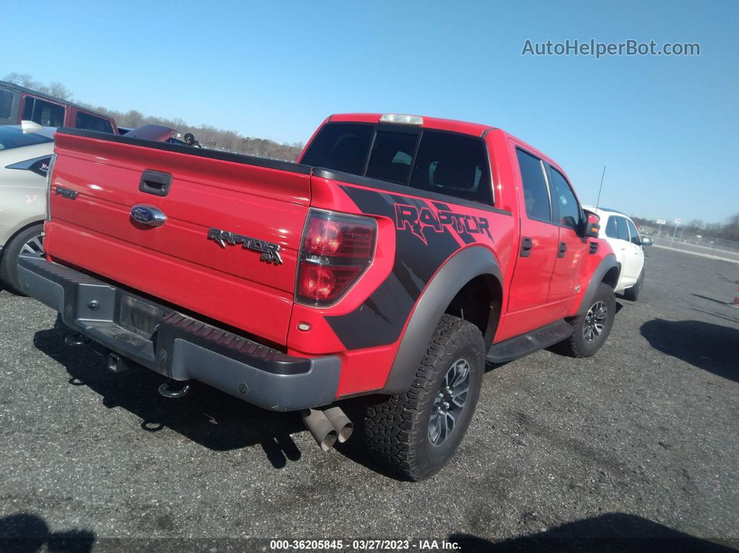 2014 Ford F-150 Svt Raptor Красный vin: 1FTFW1R66EFC67184