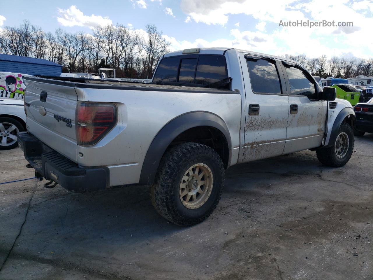 2011 Ford F150 Svt Raptor Silver vin: 1FTFW1R6XBFB82649