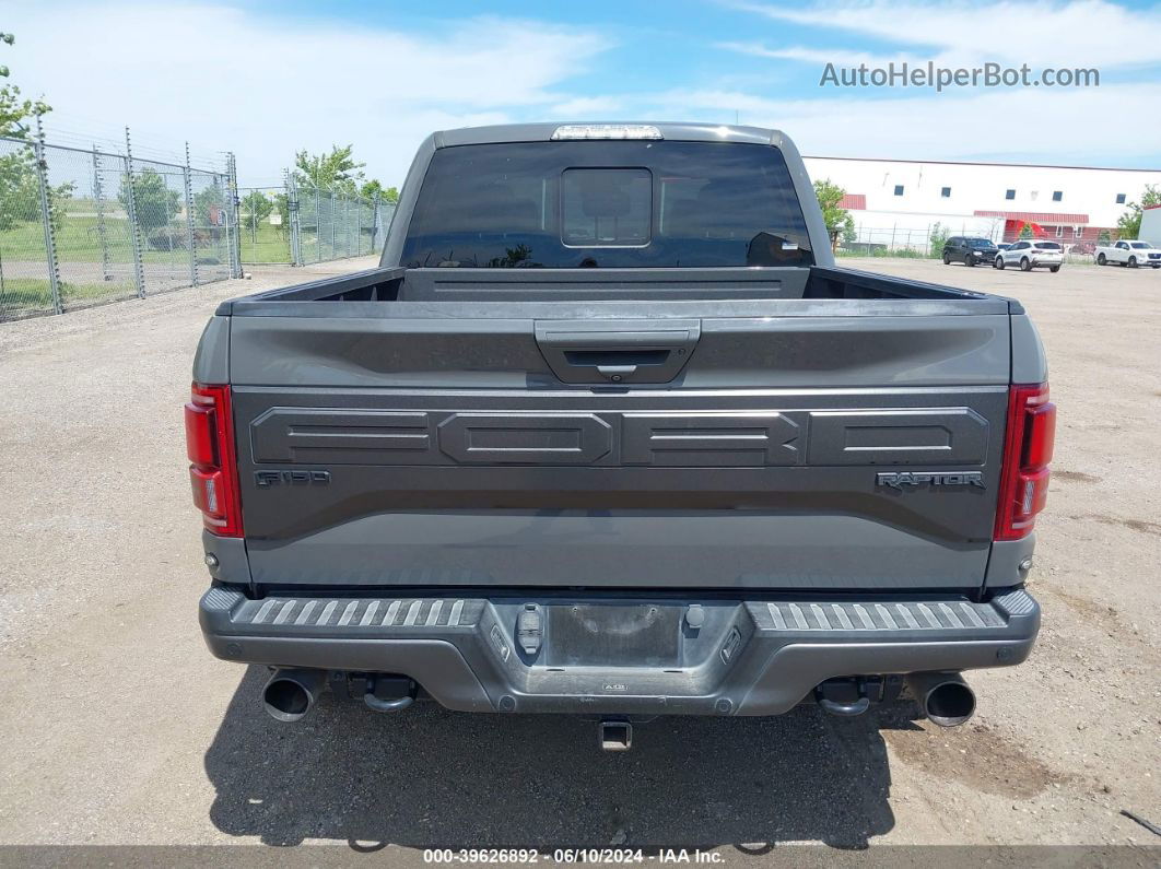 2018 Ford F-150 Raptor Gray vin: 1FTFW1RG0JFB99080