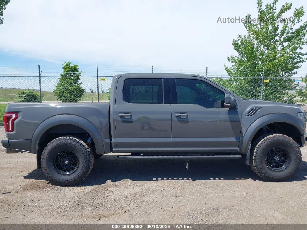 2018 Ford F-150 Raptor Gray vin: 1FTFW1RG0JFB99080