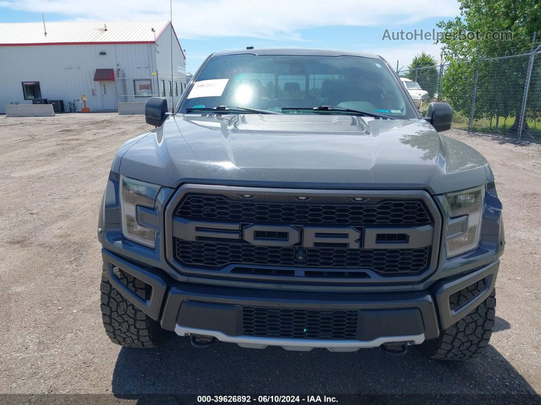 2018 Ford F-150 Raptor Gray vin: 1FTFW1RG0JFB99080