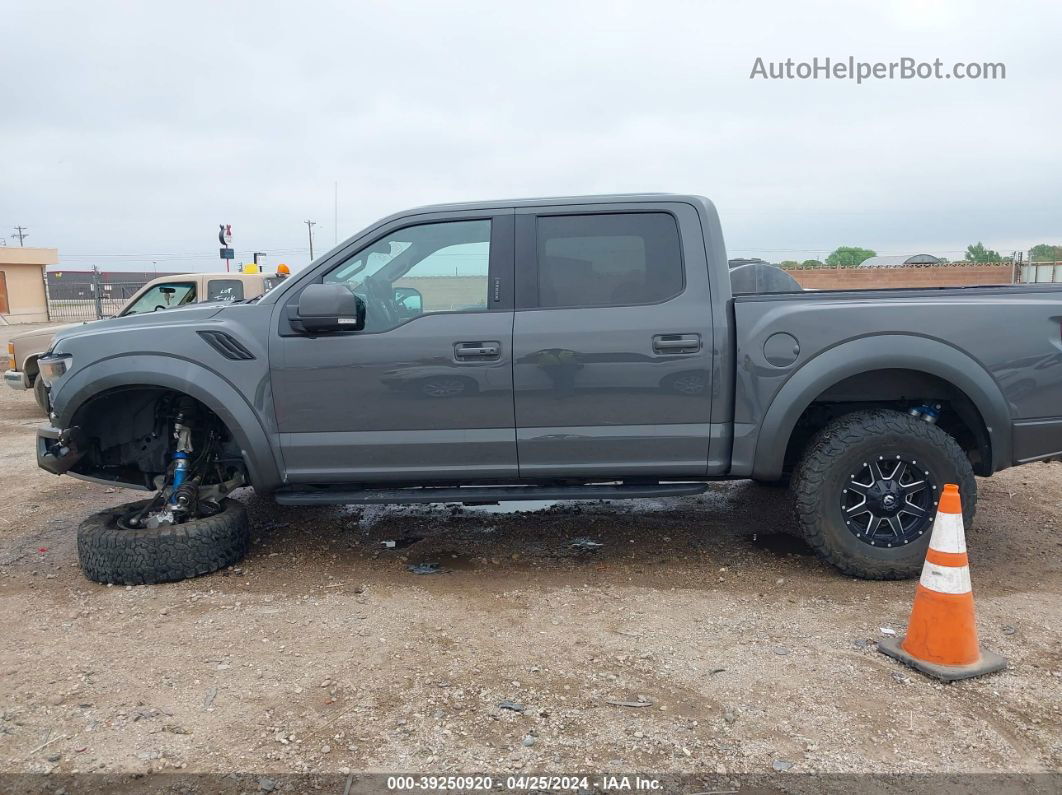 2018 Ford F-150 Raptor Gray vin: 1FTFW1RG0JFD95973