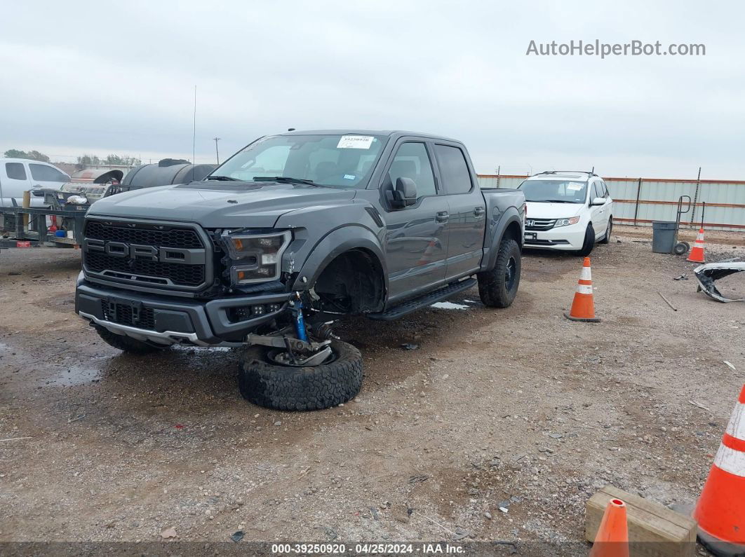 2018 Ford F-150 Raptor Gray vin: 1FTFW1RG0JFD95973