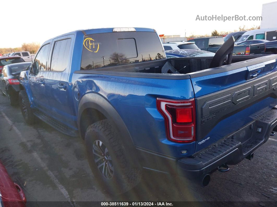 2019 Ford F-150 Raptor Blue vin: 1FTFW1RG0KFC40406