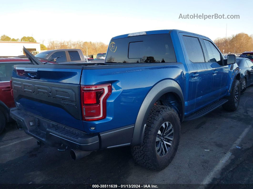 2019 Ford F-150 Raptor Blue vin: 1FTFW1RG0KFC40406