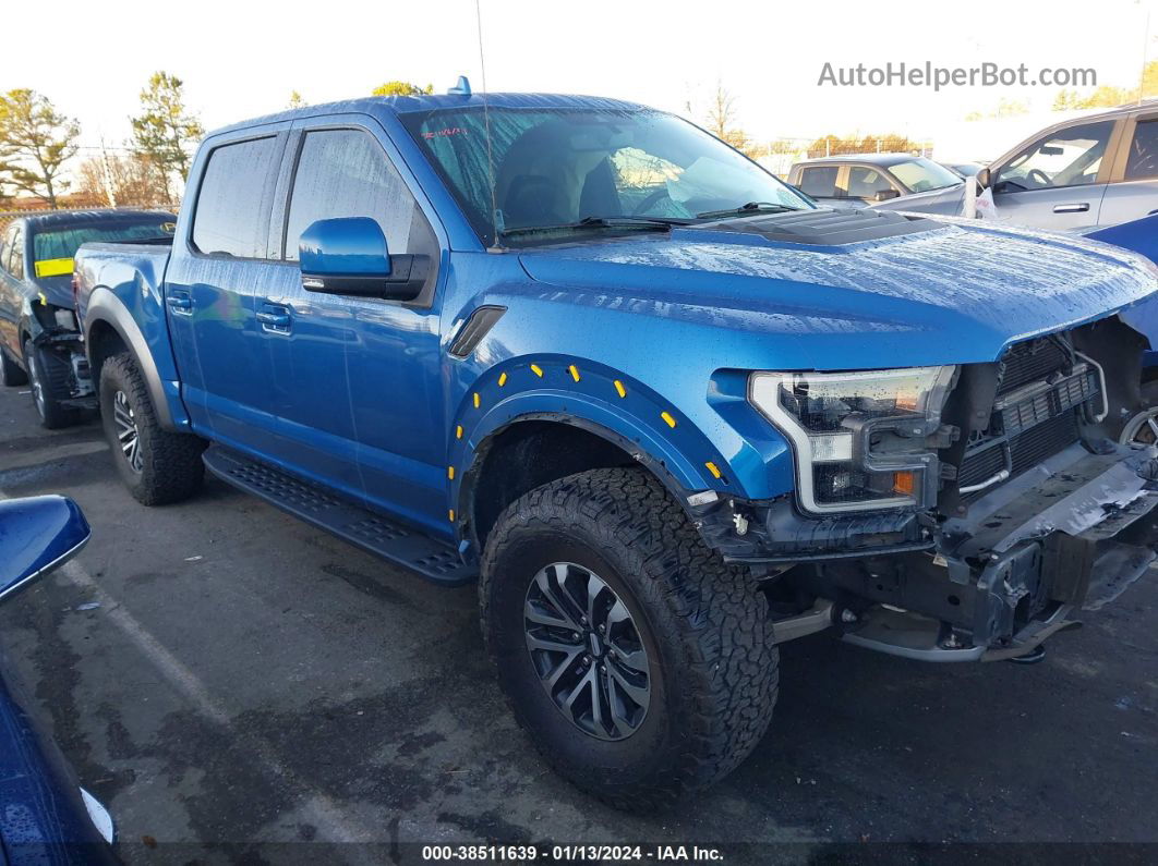 2019 Ford F-150 Raptor Blue vin: 1FTFW1RG0KFC40406