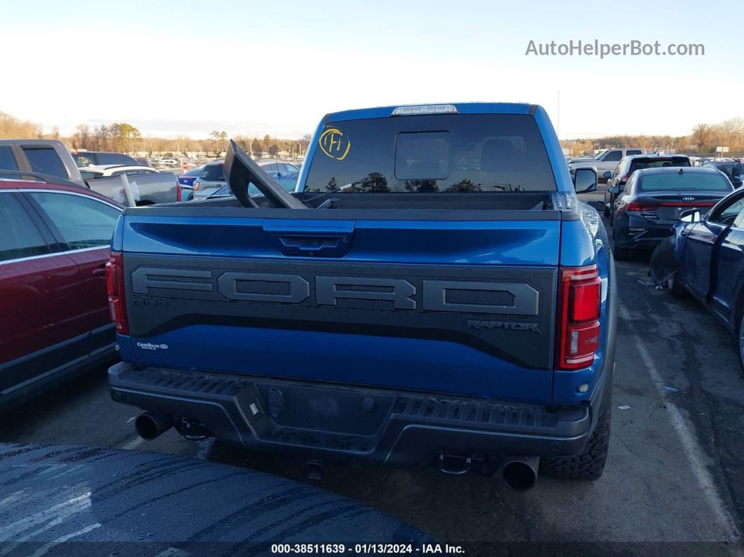 2019 Ford F-150 Raptor Blue vin: 1FTFW1RG0KFC40406