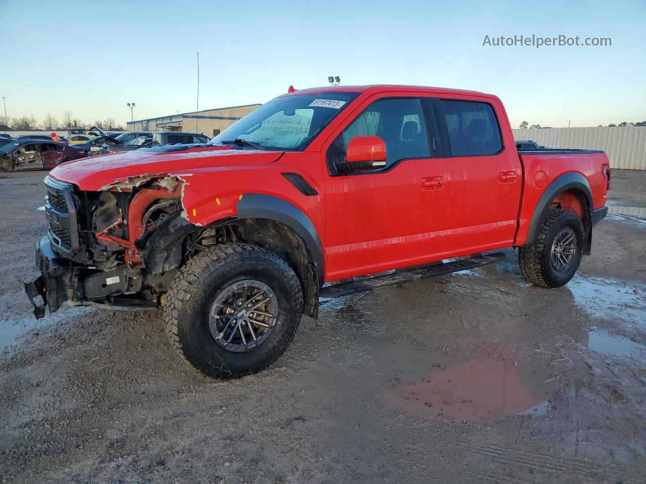 2020 Ford F150 Raptor Красный vin: 1FTFW1RG0LFB15553