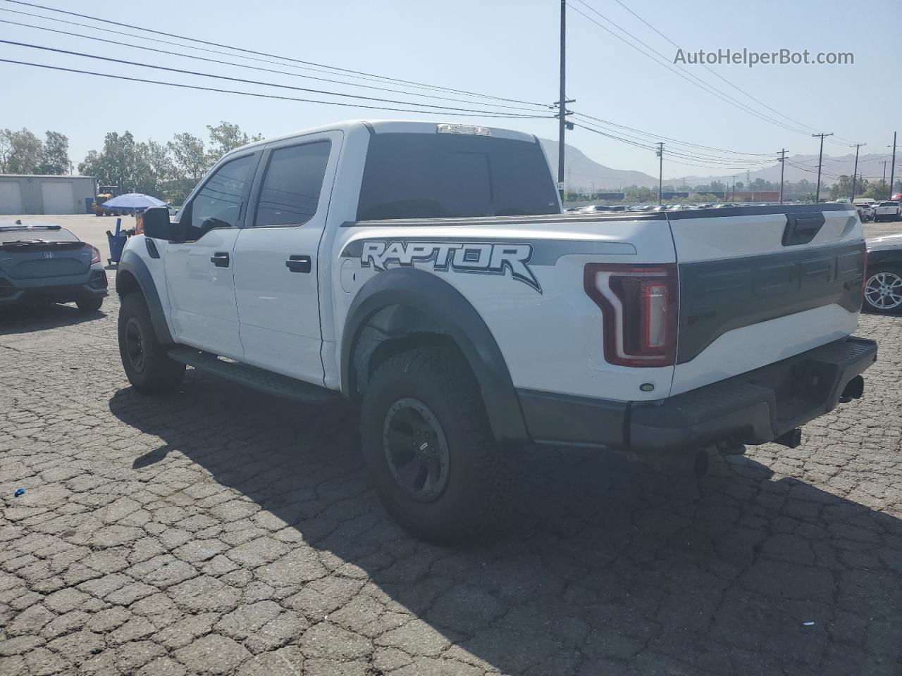 2017 Ford F150 Raptor White vin: 1FTFW1RG1HFB66020