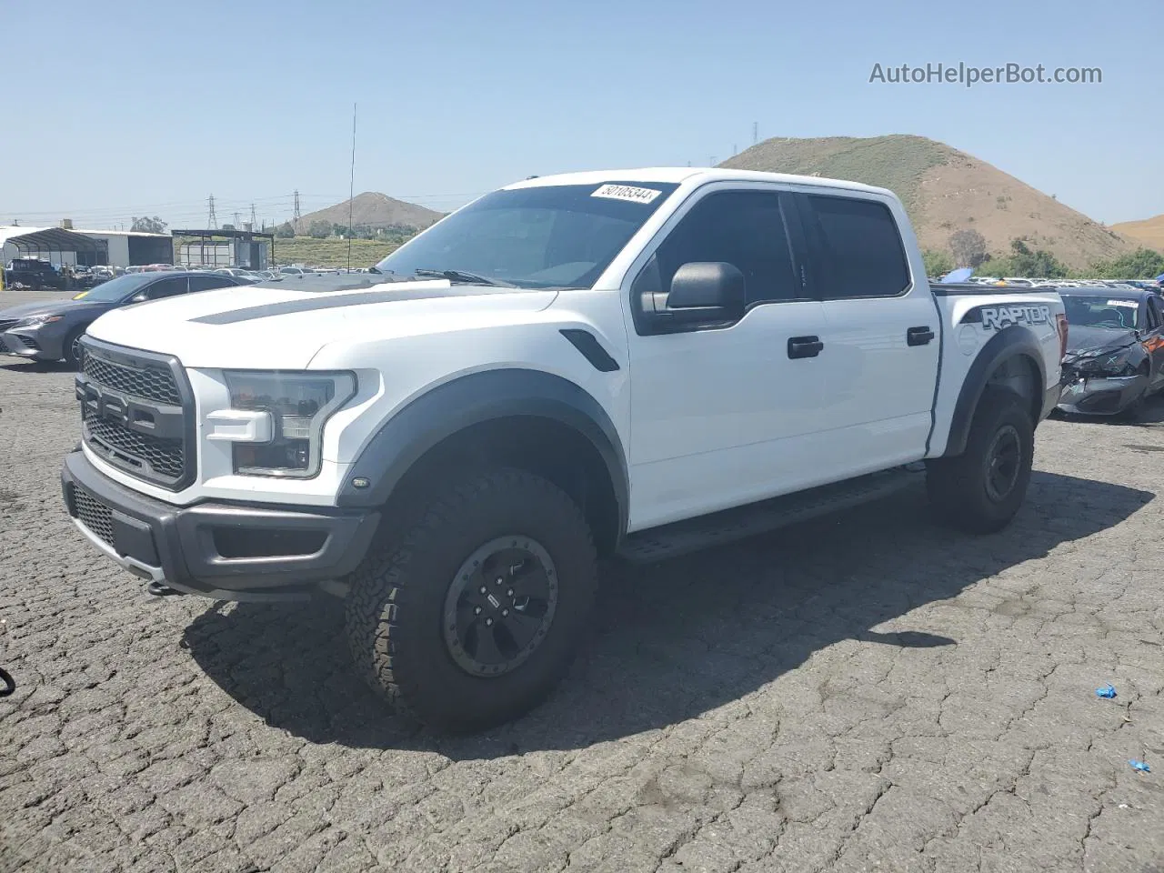 2017 Ford F150 Raptor White vin: 1FTFW1RG1HFB66020