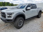 2017 Ford F150 Raptor Silver vin: 1FTFW1RG1HFB97901