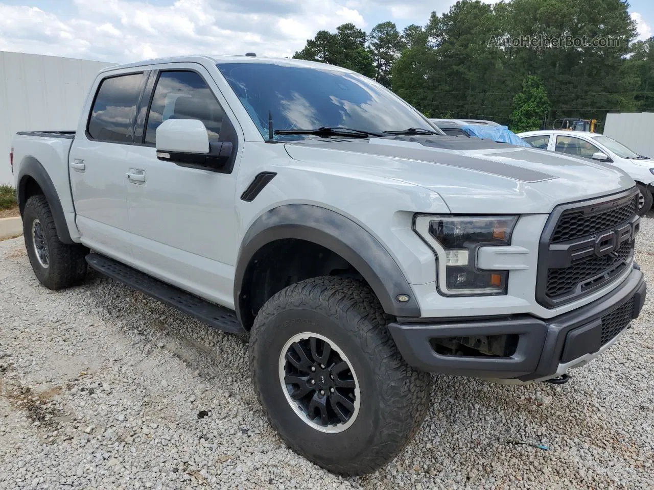 2017 Ford F150 Raptor Silver vin: 1FTFW1RG1HFB97901