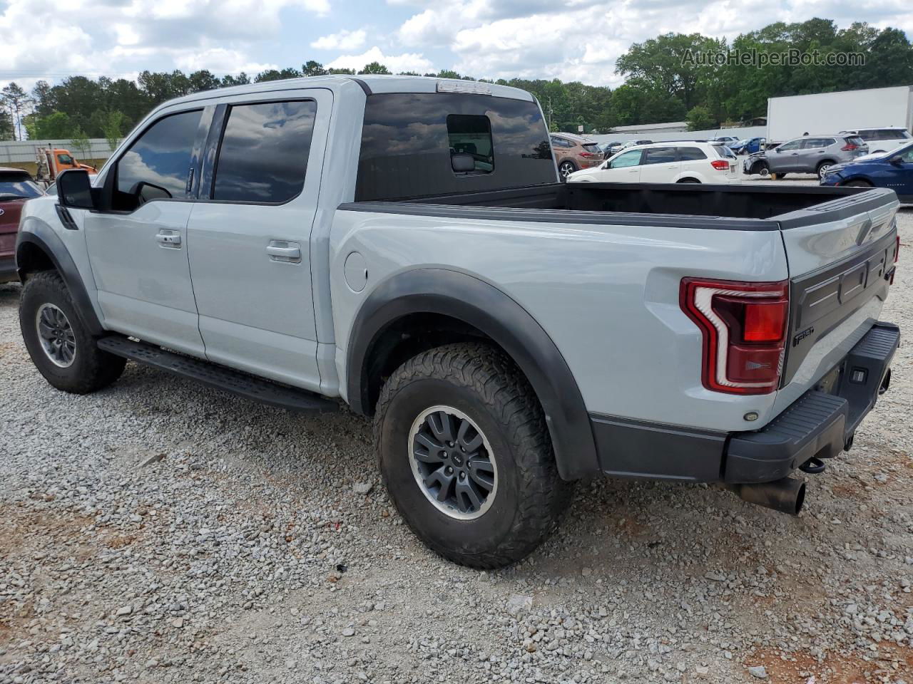 2017 Ford F150 Raptor Silver vin: 1FTFW1RG1HFB97901