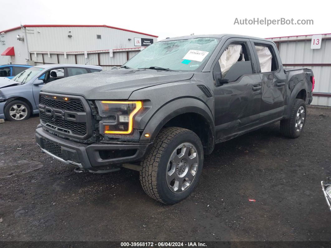 2017 Ford F-150 Raptor Gray vin: 1FTFW1RG1HFC45963