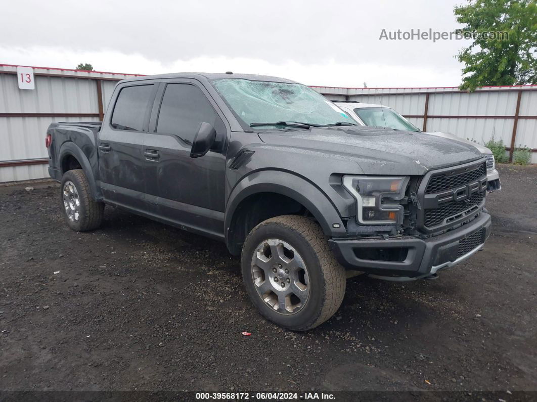 2017 Ford F-150 Raptor Gray vin: 1FTFW1RG1HFC45963