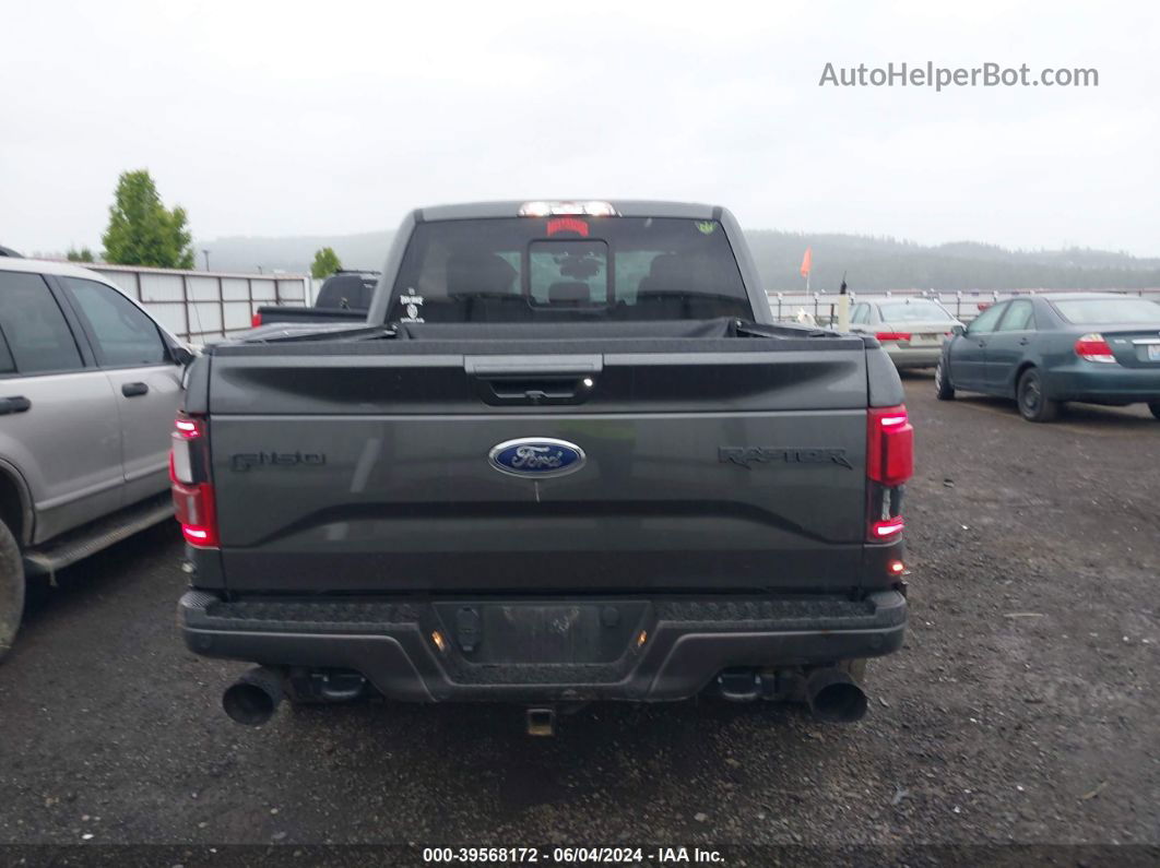 2017 Ford F-150 Raptor Gray vin: 1FTFW1RG1HFC45963