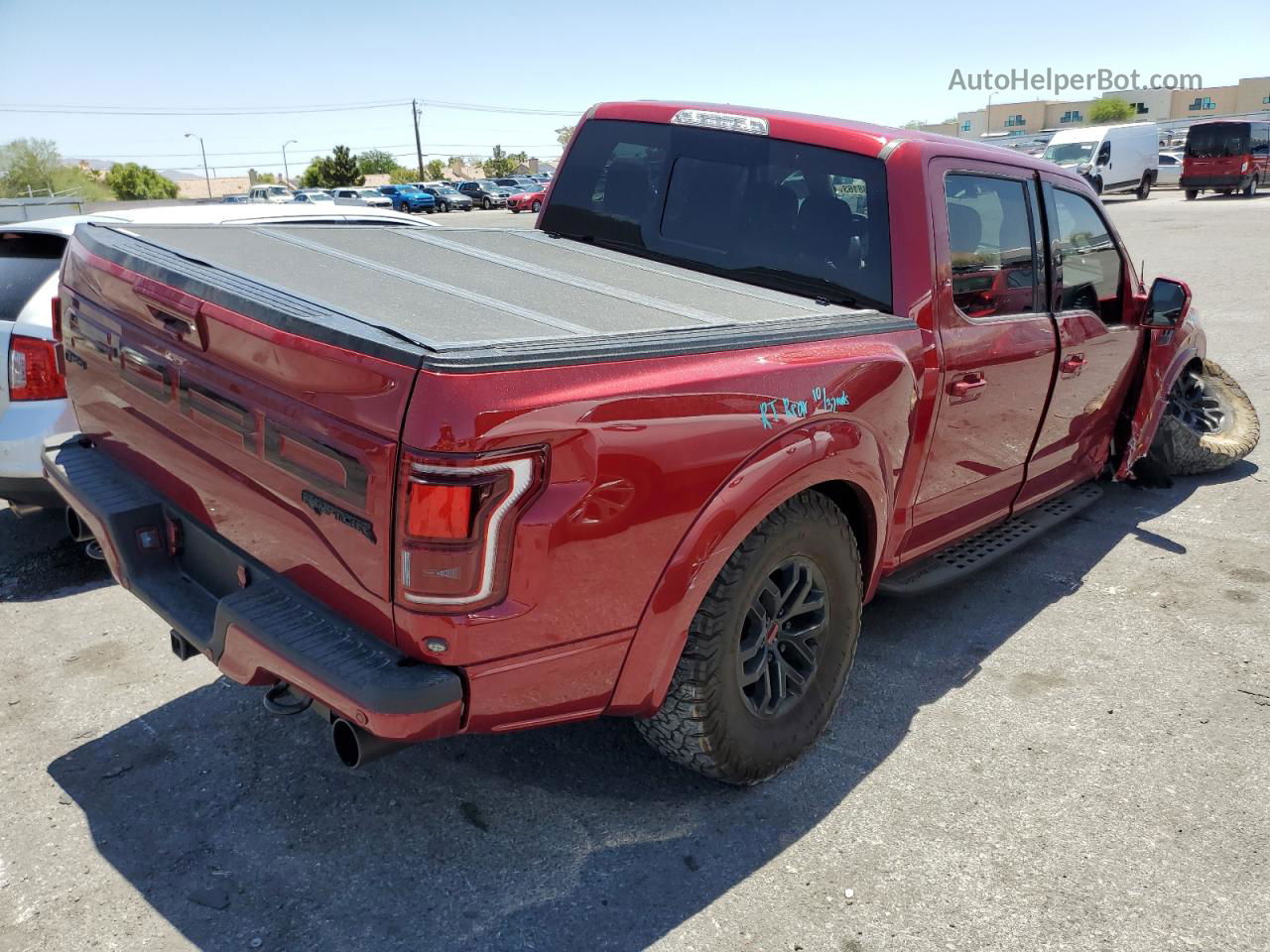 2018 Ford F150 Raptor Темно-бордовый vin: 1FTFW1RG1JFC03119