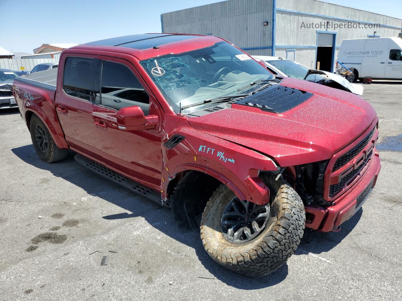 2018 Ford F150 Raptor Maroon vin: 1FTFW1RG1JFC03119