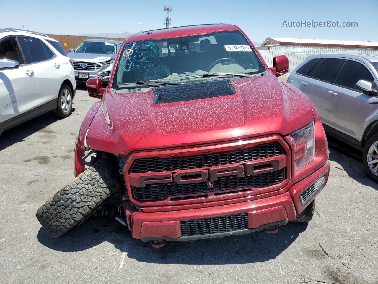 2018 Ford F150 Raptor Maroon vin: 1FTFW1RG1JFC03119