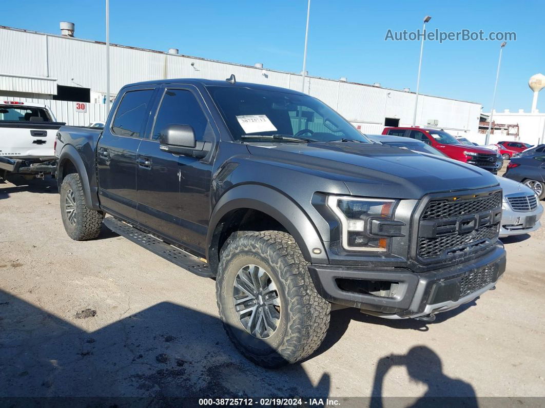 2019 Ford F-150 Raptor Gray vin: 1FTFW1RG1KFD17915