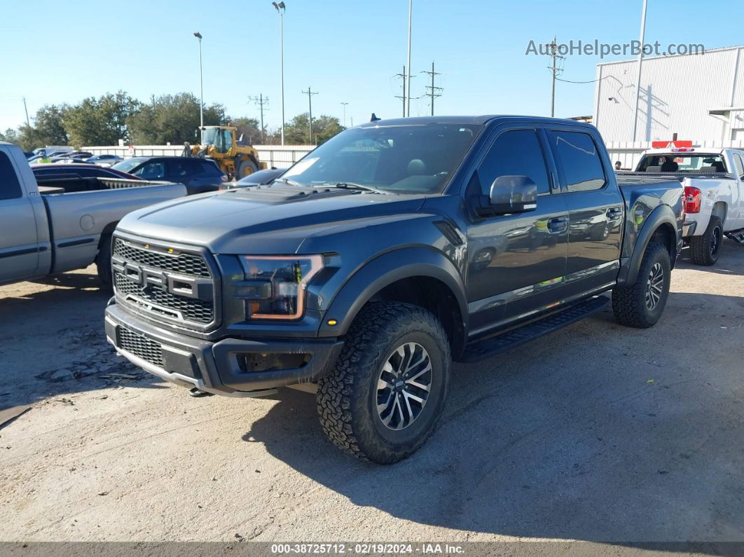 2019 Ford F-150 Raptor Gray vin: 1FTFW1RG1KFD17915