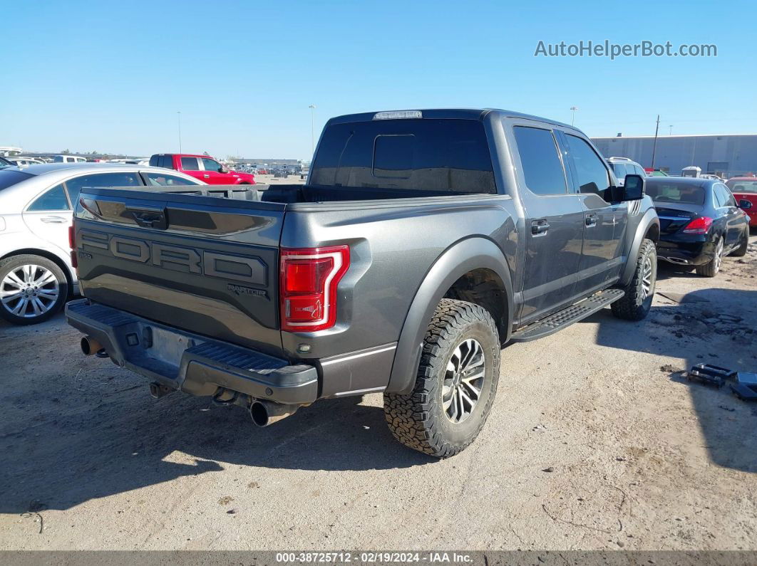 2019 Ford F-150 Raptor Gray vin: 1FTFW1RG1KFD17915