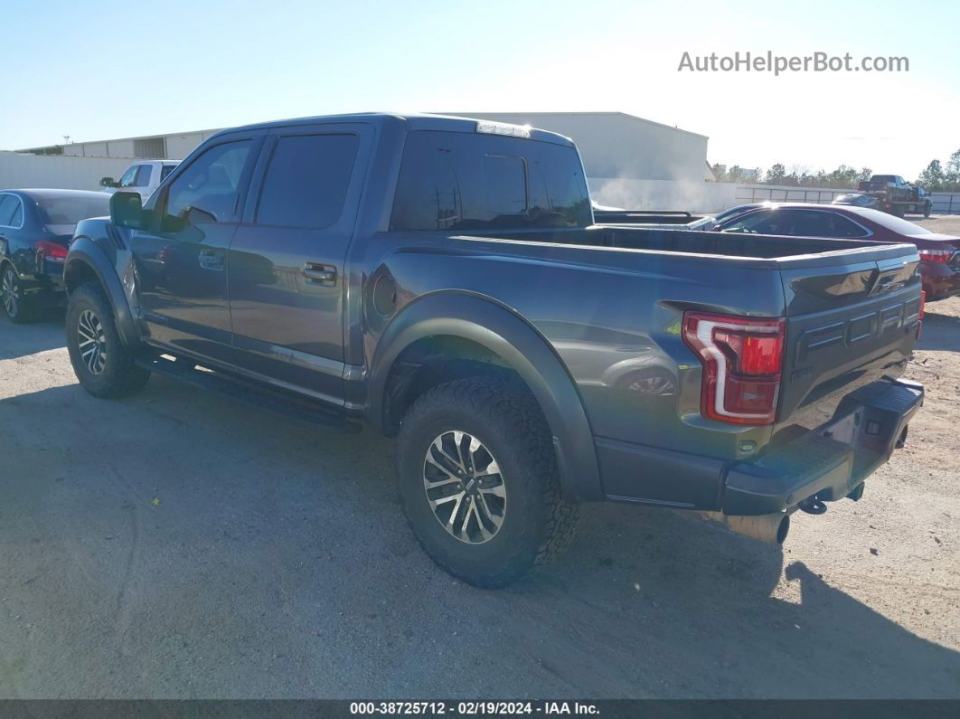 2019 Ford F-150 Raptor Gray vin: 1FTFW1RG1KFD17915