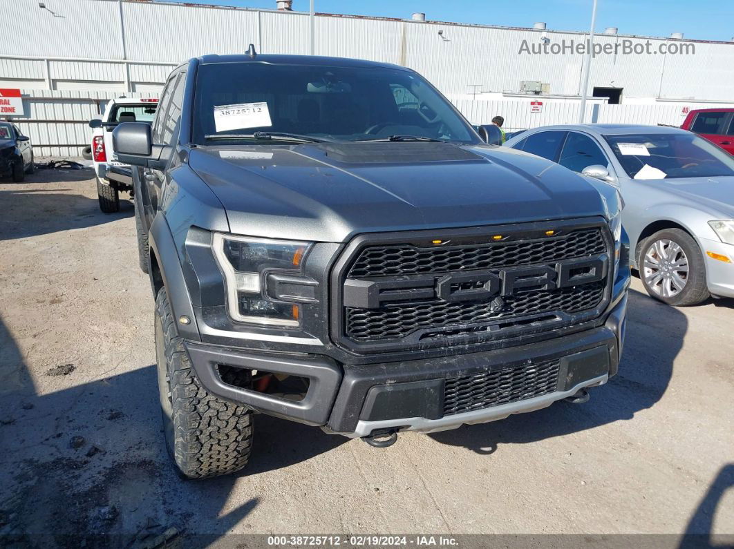 2019 Ford F-150 Raptor Gray vin: 1FTFW1RG1KFD17915