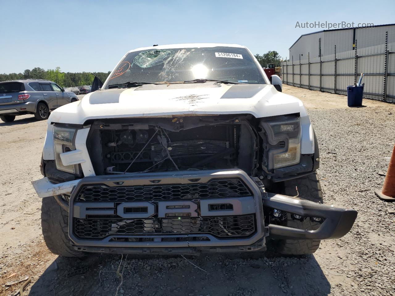 2018 Ford F150 Raptor White vin: 1FTFW1RG2JFB79171