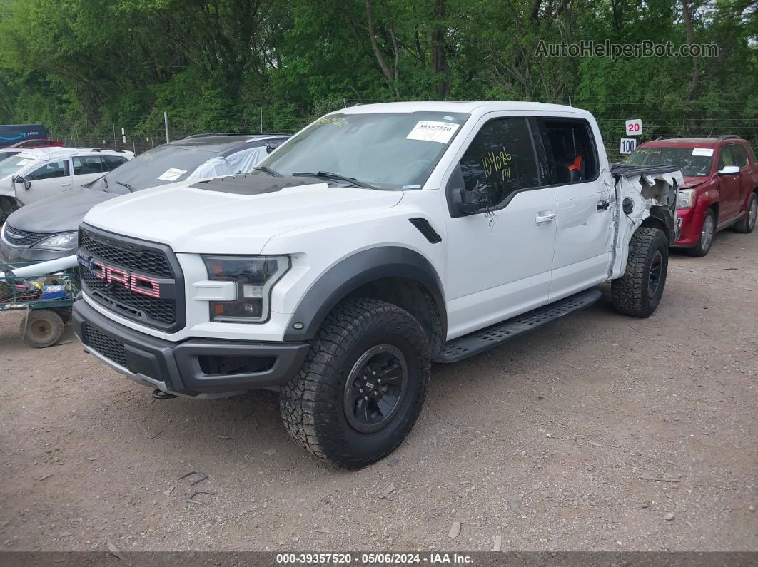 2017 Ford F-150 Raptor White vin: 1FTFW1RG3HFA21092