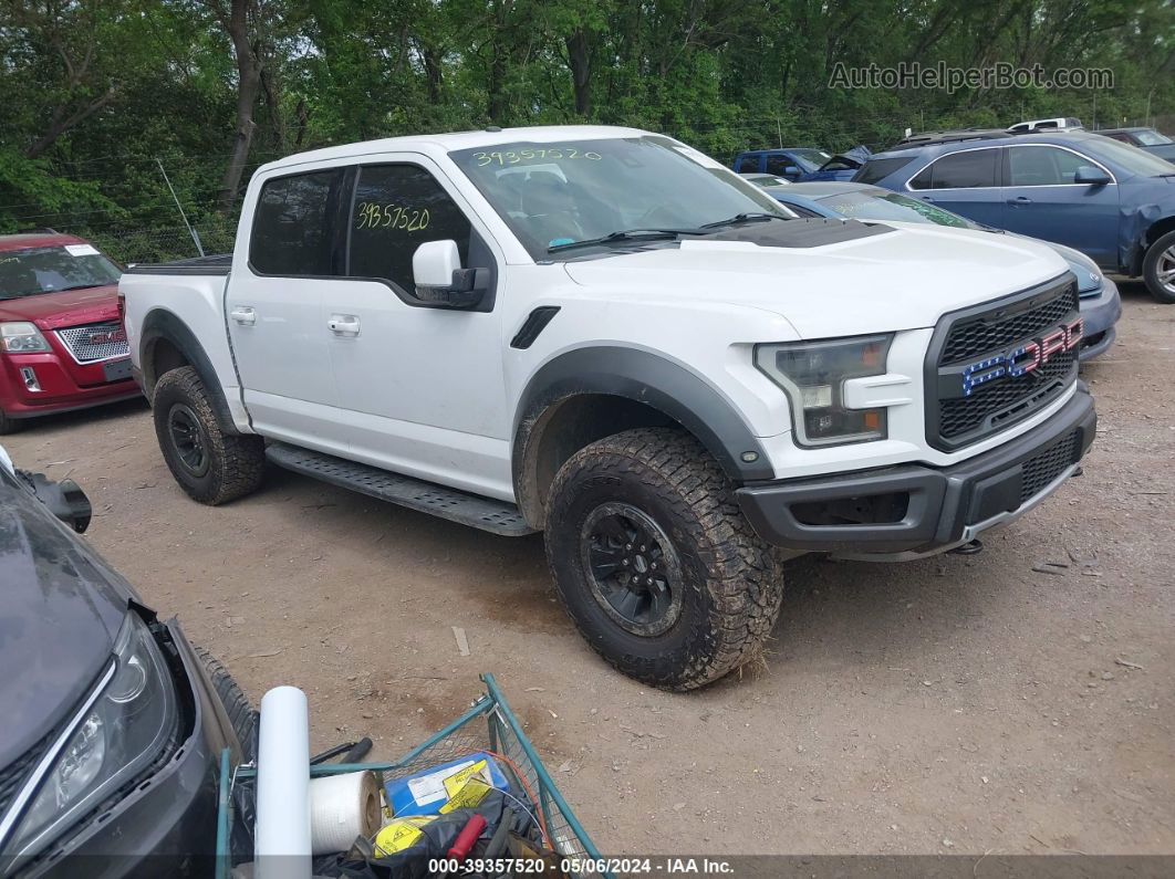 2017 Ford F-150 Raptor White vin: 1FTFW1RG3HFA21092