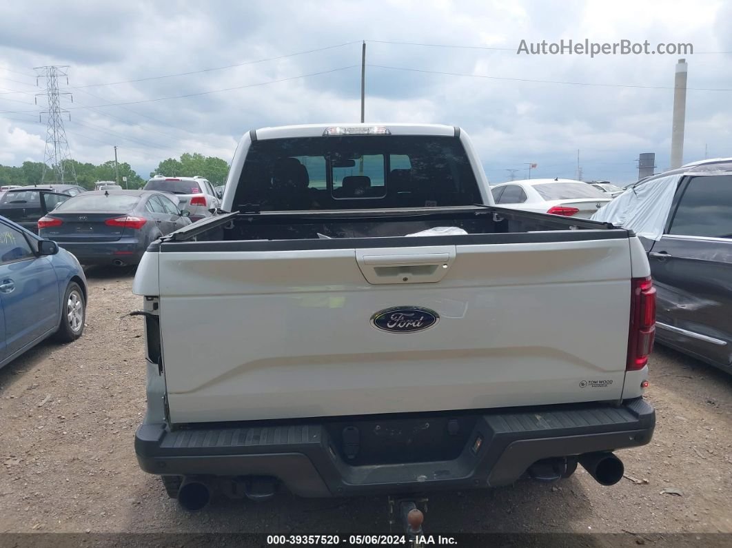 2017 Ford F-150 Raptor White vin: 1FTFW1RG3HFA21092