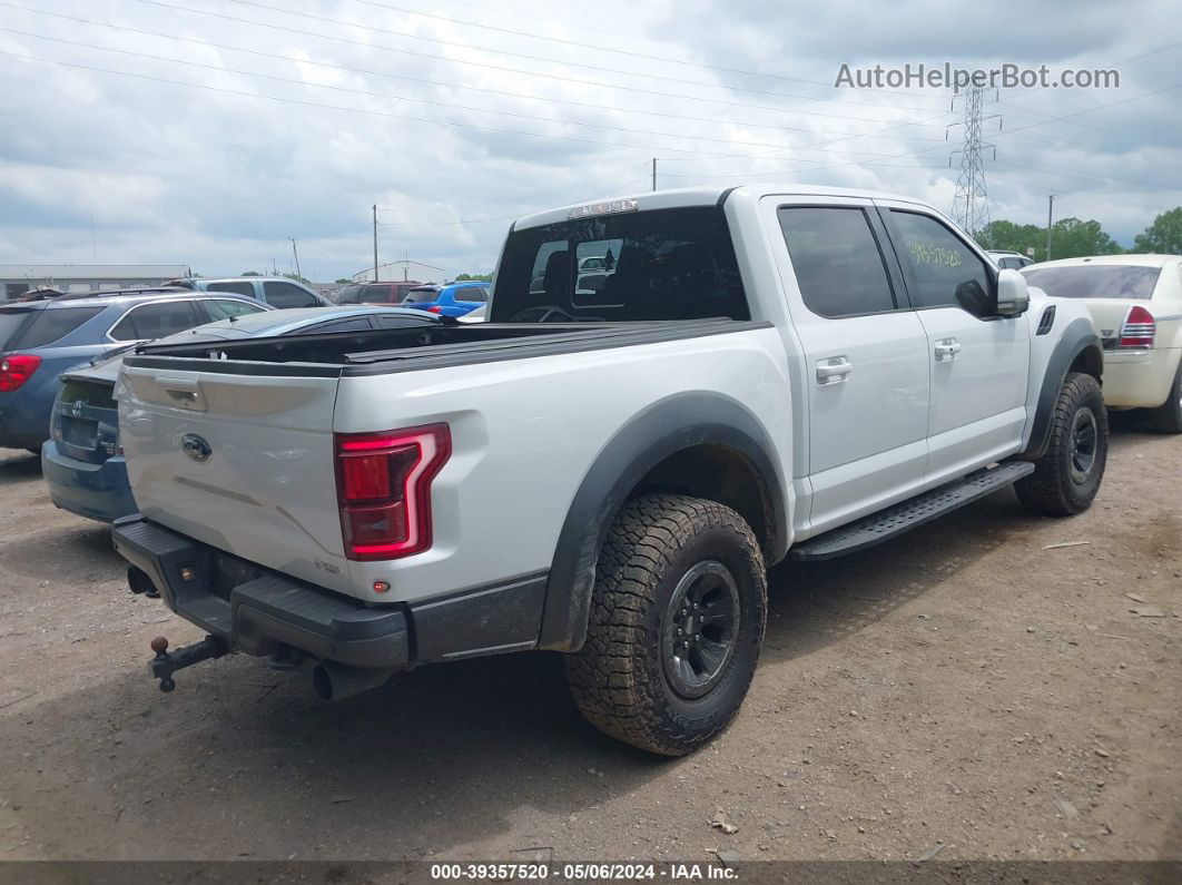 2017 Ford F-150 Raptor White vin: 1FTFW1RG3HFA21092