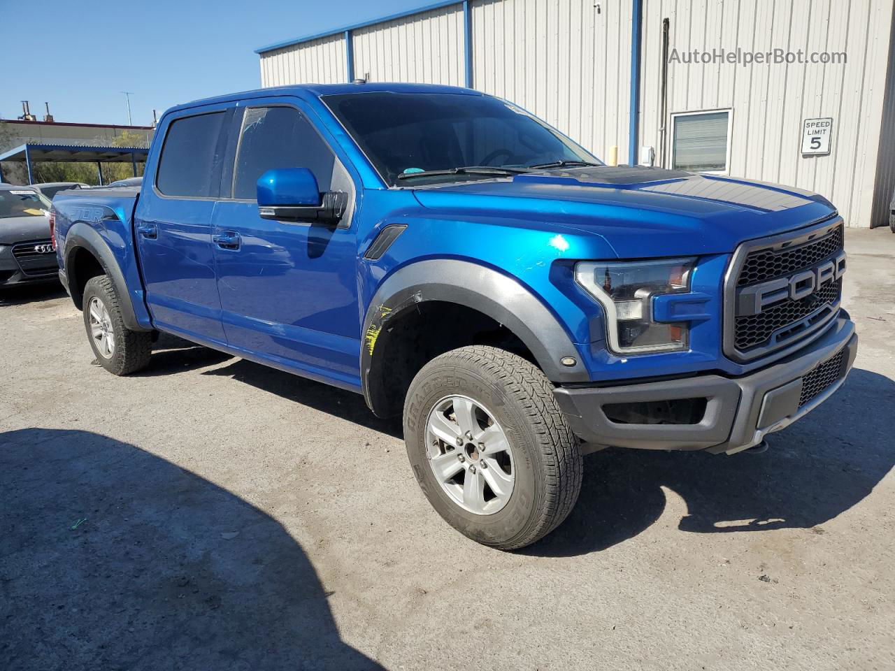 2017 Ford F150 Raptor Blue vin: 1FTFW1RG3HFC83405