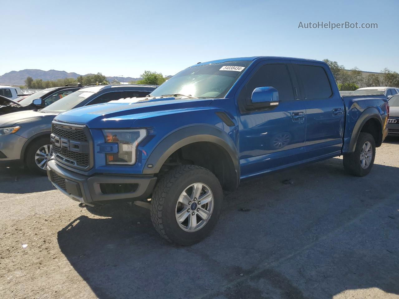 2017 Ford F150 Raptor Blue vin: 1FTFW1RG3HFC83405